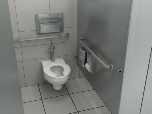 Airport Washroom Accessories Stall