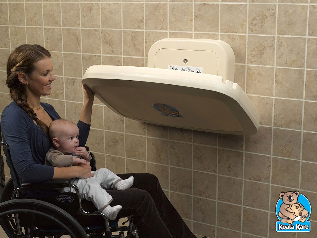 _library_Baby_Changing_Stations_and_Accessories_KB200_Horizontal_Baby_Changing_Station_ADA_woman_changing_baby