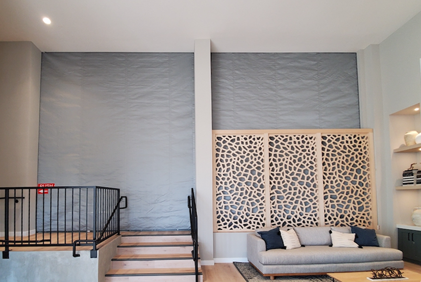 Deployable Fabric Fire Wall